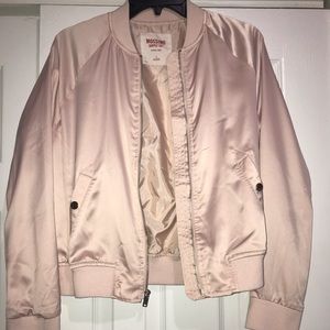 Cream Bomber Jacket